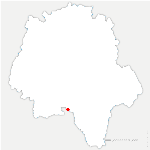 carte de localisation de la Celle-Saint-Avant