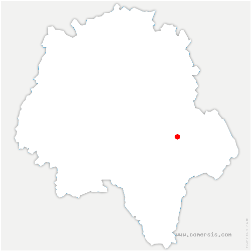 carte de localisation de Chambourg-sur-Indre