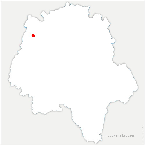 carte de localisation de Channay-sur-Lathan