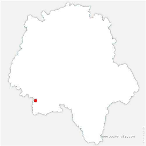 carte de localisation de Chaveignes