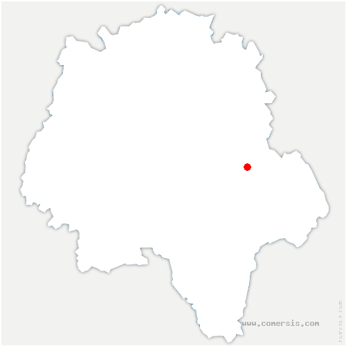 carte de localisation de Chédigny