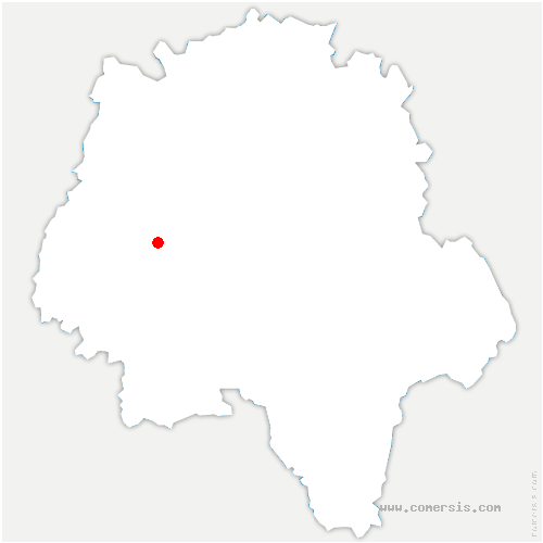 carte de localisation de Cheillé