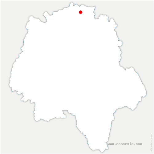 carte de localisation de Chemillé-sur-Dême