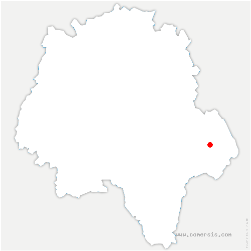 carte de localisation de Chemillé-sur-Indrois