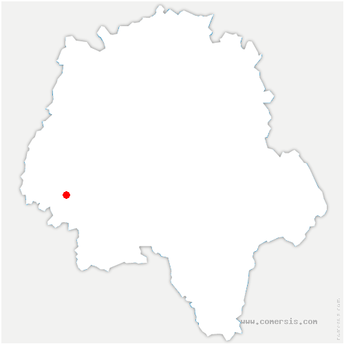 carte de localisation de Chinon