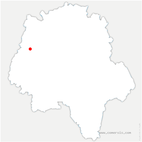 carte de localisation de Cléré-du-Bois