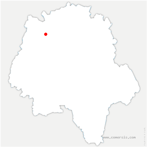 carte de localisation de Cléré-les-Pins