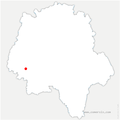 carte de localisation de Cravant-les-Côteaux