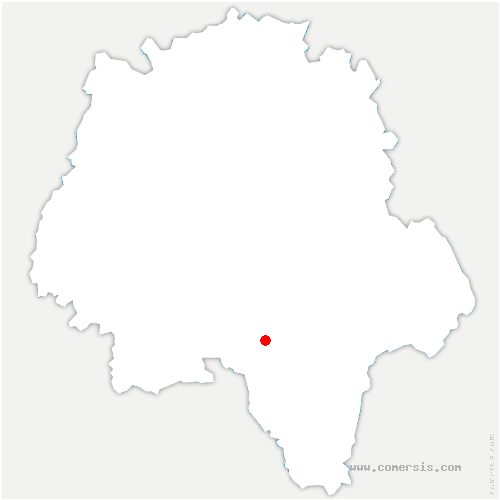 carte de localisation de Cussay