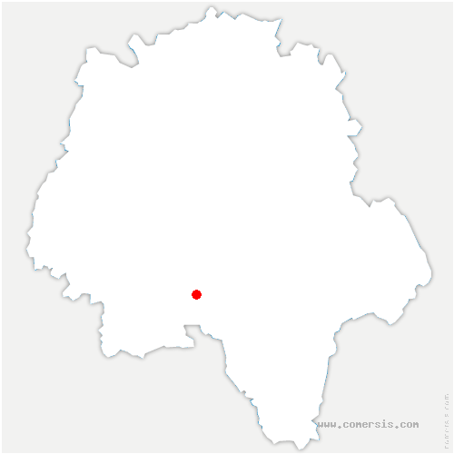 carte de localisation de Draché