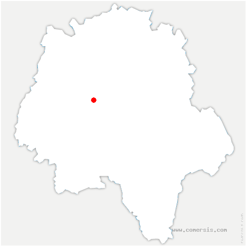 carte de localisation de Druye