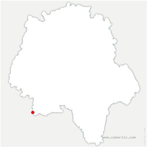 carte de localisation de Faye-la-Vineuse