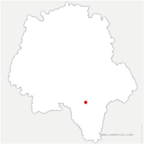 carte de localisation de Ferrière-Larçon