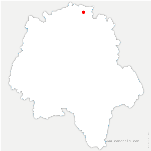 carte de localisation de la Ferrière