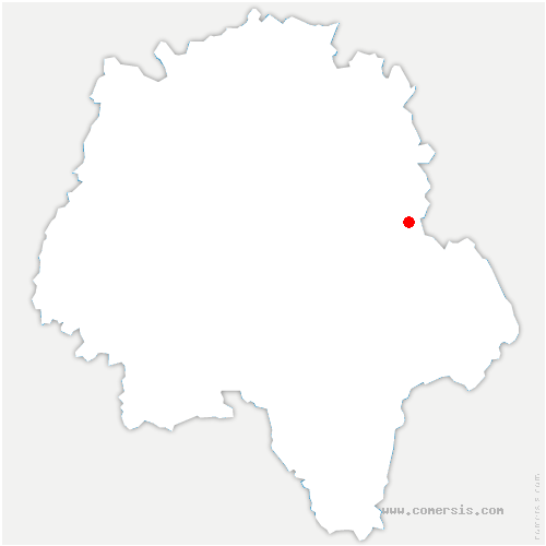 carte de localisation de Francueil