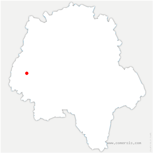 carte de localisation de Huismes