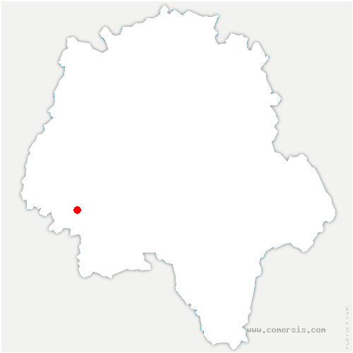 carte de localisation de Ligré