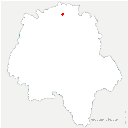 carte de localisation de Louestault
