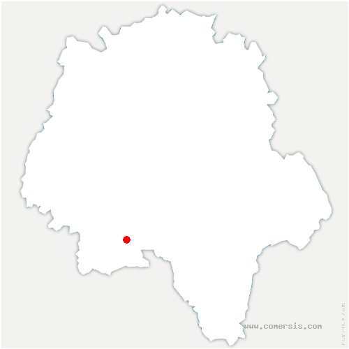 carte de localisation de Luzé