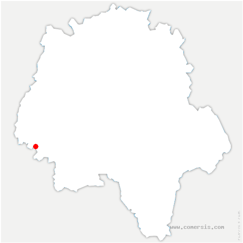 carte de localisation de Marçay