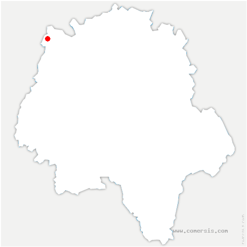 carte de localisation de Marcilly-sur-Maulne