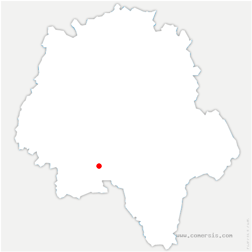 carte de localisation de Marcilly-sur-Vienne