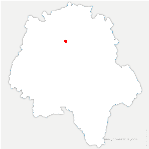 carte de localisation de Membrolle-sur-Choisille