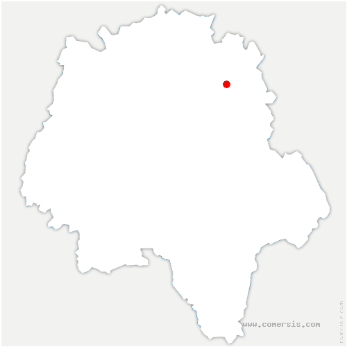 carte de localisation de Neuillé-le-Lierre