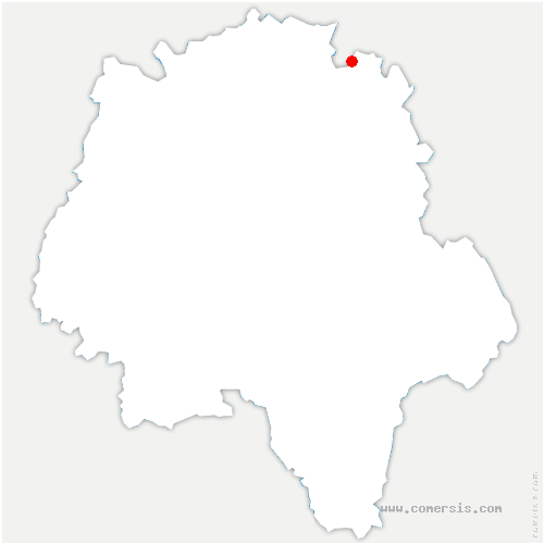 carte de localisation de Neuville-sur-Brenne