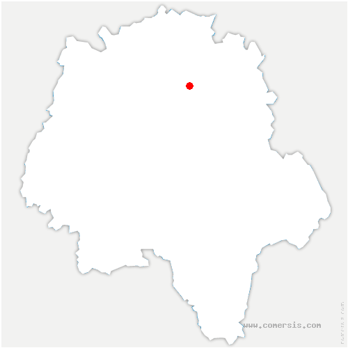 carte de localisation de Parçay-Meslay