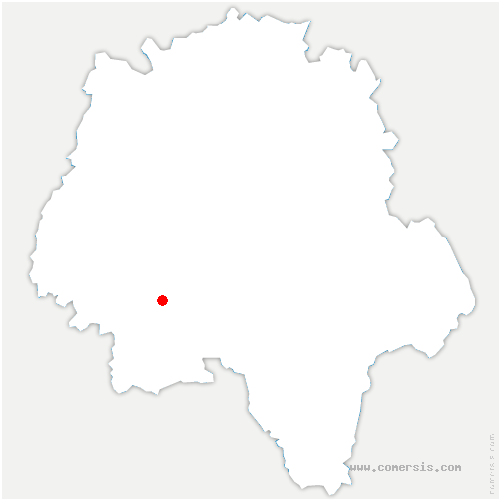 carte de localisation de Parçay-sur-Vienne
