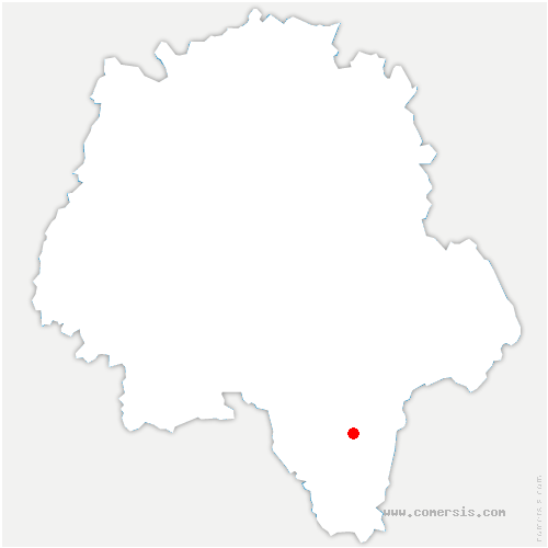 carte de localisation du Petit-Pressigny