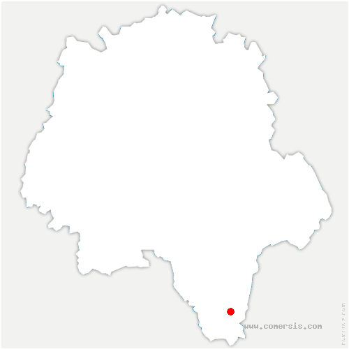carte de localisation de Preuilly-sur-Claise