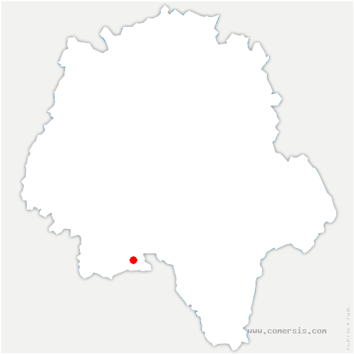 carte de localisation de Pussigny