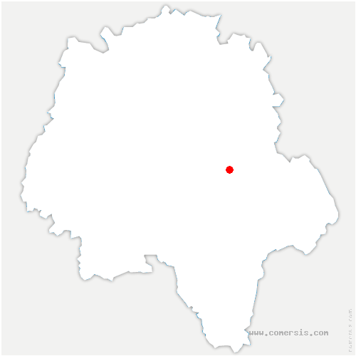 carte de localisation de Reignac-sur-Indre