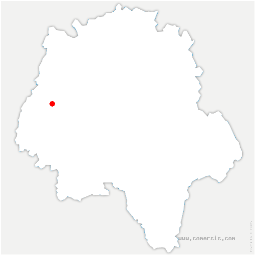 carte de localisation de Restigné