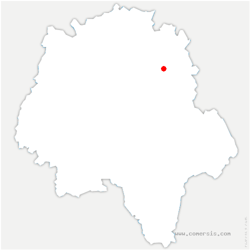 carte de localisation de Reugny