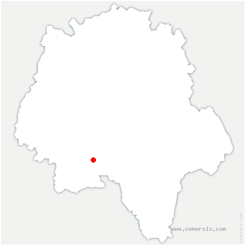 carte de localisation de Rilly-sur-Vienne