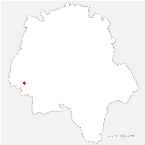 carte de localisation de Roche-Clermault