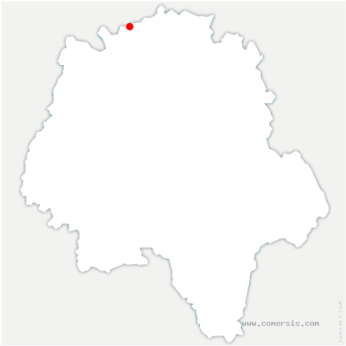 carte de localisation de Saint-Christophe-sur-le-Nais