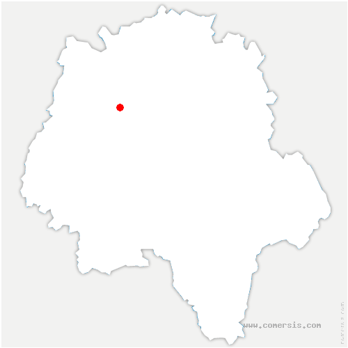 carte de localisation de Saint-Étienne-de-Chigny