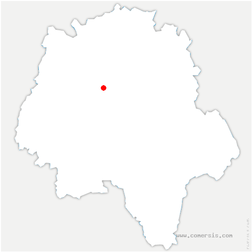 carte de localisation de Saint-Genouph