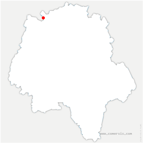 carte de localisation de Saint-Paterne-Racan