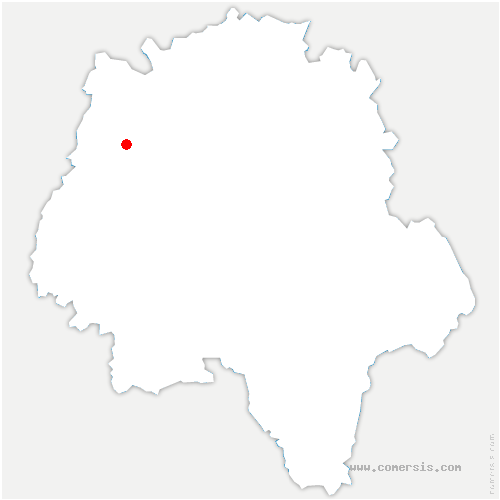 carte de localisation de Savigné-sur-Lathan
