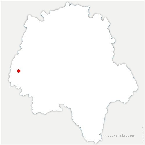 carte de localisation de Savigny-en-Véron