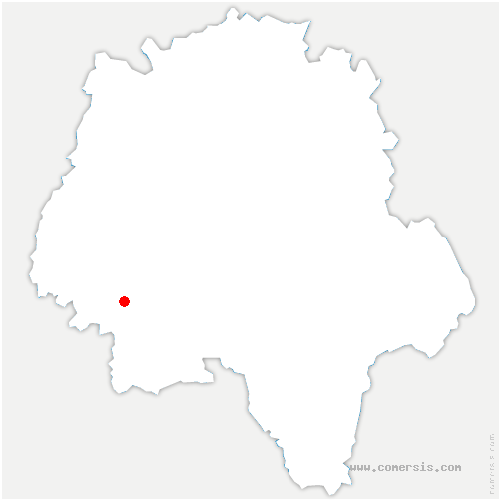 carte de localisation de Sazilly