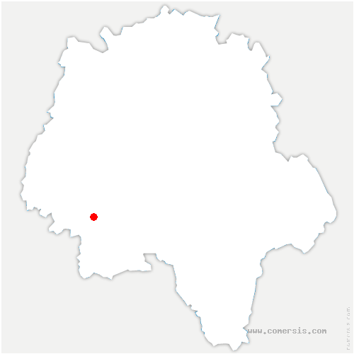 carte de localisation de Tavant