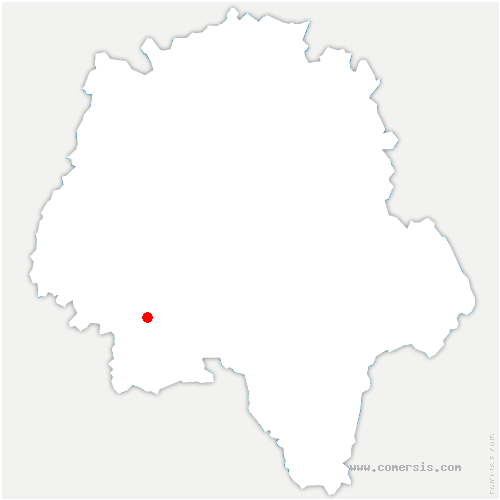 carte de localisation de Theneuil