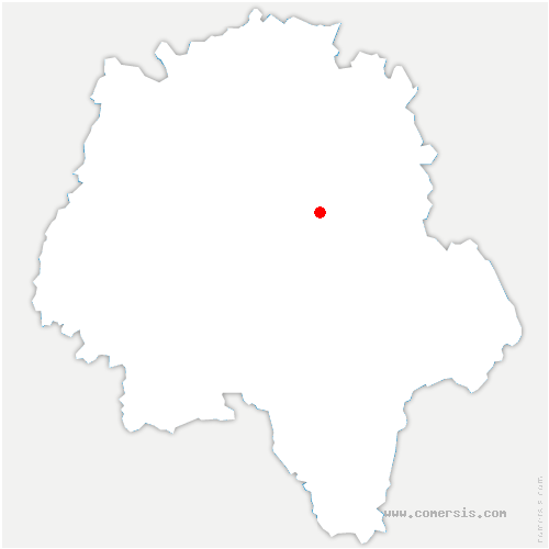 carte de localisation de Véretz