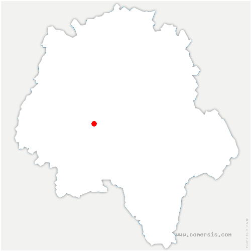 carte de localisation de Villaines-les-Rochers